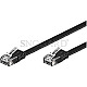 Goobay 65381 CAT6 U/UTP CAT6 Patch Flachkabel 10m schwarz