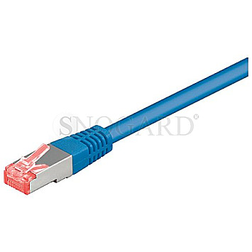 Goobay 94131 CAT6 S/FTP 1m Patchkabel blau