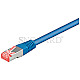 Goobay 94131 CAT6 S/FTP 1m Patchkabel blau