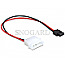 DeLOCK 82913 Molex 4pin Stecker -> S-ATA Slim 6pin Stromkabel 24cm schwarz/rot