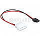 DeLOCK 82913 Molex 4pin Stecker -> S-ATA Slim 6pin Stromkabel 24cm schwarz/rot