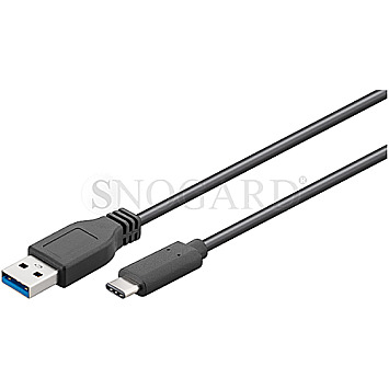 Goobay 71221 USB 3.0 Typ-A Stecker / USB 3.0 Typ-C Stecker 2m schwarz