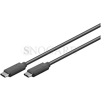 Goobay 66508 USB-C 3.1 Kabel 2m schwarz