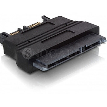 DeLOCK 61694 SATA 22pin -> SATA Slimline 7+6pin Buchse/Stecker schwarz