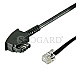 Goobay TAE-F Stecker auf RJ11 / RJ14 Stecker (6P4C) 3m schwarz