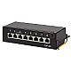 LogiLink NP0018B Patchpanel CAT6A 8-Port schwarz