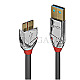 Lindy 36658 Cromo Line USB 3.0 Typ A -> USB 3.0 Micro-B 2m grau