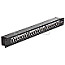 DeLOCK 43295 19" Kupplungs-Patchpanel 24 Port CAT6 schwarz