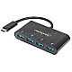 Manhattan 162746 USB-C 3.1 Gen 1 Typ C-Hub 4 USB Typ A-Port schwarz