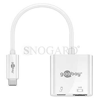 Goobay 51775 USB-C auf HDMI Adapter 60W Power Delivery