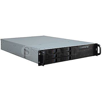 Inter-Tech IPC 2U-2406 2HE 19" Rack Server Case schwarz/silber