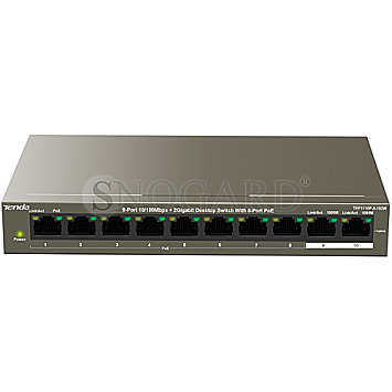 Tenda TEF1110P-8-102W Desktop PoE Switch 8+2Port