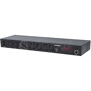 Intellinet 163682 19" Intelligent Smart PDU Steckdosenleiste 8-fach 1HE schwarz