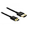 DeLOCK 84778 HDMI-A Stecker/HDMI Mini-C Stecker with Ethernet 3D 4K 2m schwarz