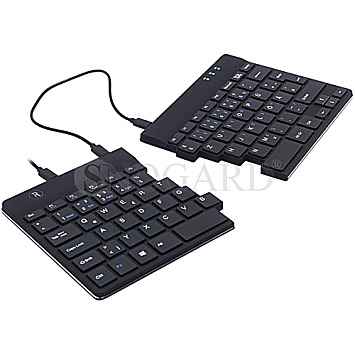 R-Go Ergo Split Ergonomic Mini Keyboard QWERTZ USB schwarz