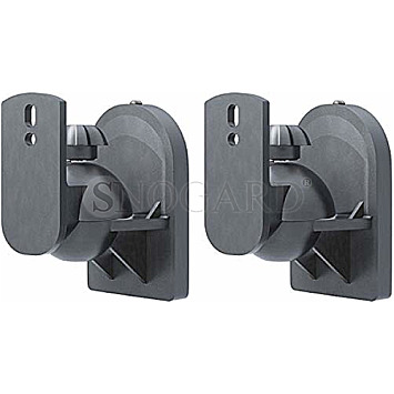 Goobay 49393 SpeakerMount 2x Lautsprecher-Halterung universal schwarz