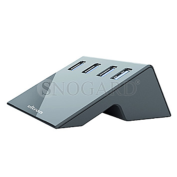 Ultron UHN3-420S 4-Port USB 3.0 Hub aktiv schwarz