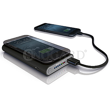 Ultron 249865 RealPower PB-8000 Wireless Powerbank schwarz/grau