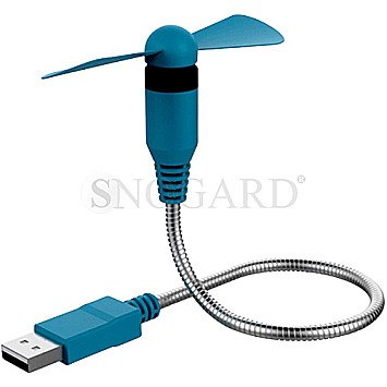 Ultron 335266 RealPower Mini USB Fan schwarz Ventilator blau