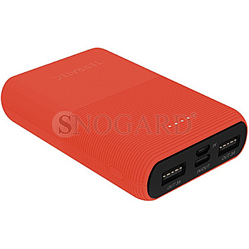 Terratec 282266 Powerbank P100 Pocket Tigerlily 10.000mAh 2xUSB/Micro-USB orange