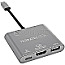 Terratec 251736 Connect C3 USB-C mit USB-C PD, HDMI und USB 3.0 Adapter silber