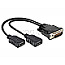 DeLOCK 65280 Adapter DMS-59 zu 2x HDMI 25cm schwarz