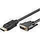 Goobay 51961 Displayport 1.2 Stecker / DVI-D 24+1 Stecker 2m schwarz