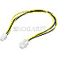 Goobay 51359 PC Stromkabel intern 4pin -> 4pin 37cm schwarz/gelb