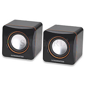 Manhattan 2600 USB Stereo Lautsprechersystem schwarz/orange