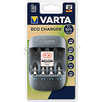 Varta Eco Charger inkl. 4 Akkus AA Mignon 2100 mAh