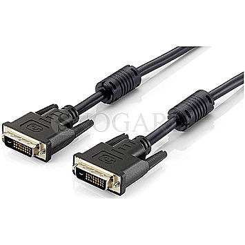 Equip 118935 DVI Dual-Link Kabel 2x DVI 24+1 Stecker 5m schwarz