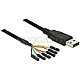 DeLOCK 83787 Adapterkabel USB -> Seriell-TTL 6pin Pinheader Buchse 1.8m schwarz
