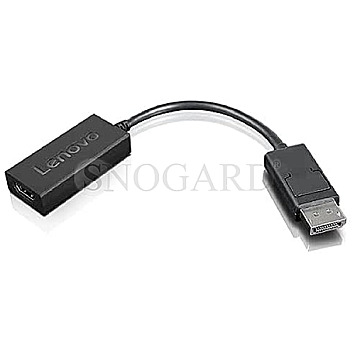 Lenovo 4X90R61023 DisplayPort auf HDMI 2.0b Adapter 20cm schwarz