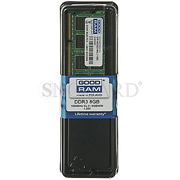 8GB Goodram GR1600S3V64L11/8G DDR3L-1600 SO-DIMM CL11