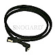 Nanoxia NXS6G60 SATA III Kabel 60cm abgewinkelt schwarz