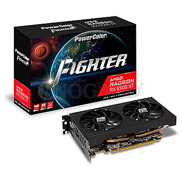 4GB PowerColor AXRX 6500 XT 4GBD6-DH/OC Radeon RX6500XT Fighter