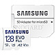 128GB Samsung EVO Plus 2021 R130 V30 microSDXC UHS-I U3 A2 Class 10 Kit