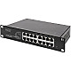 Digitus Professional DN-80115 10" Rackmount Gigabit Switch 16-Port schwarz