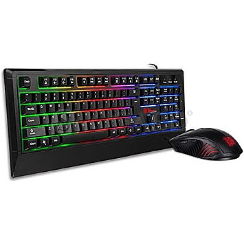 Tt eSPORTS Challenger Combo RGB Maus und Tastatur Set USB schwarz