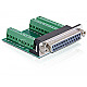 DeLOCK 65317 Adapter Sub-D 25pin Buchse -> Terminalblock 27pin