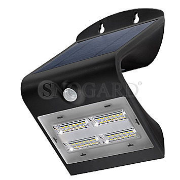 Goobay 45807 LED Solar Wandleuchte mit Bewegungsmelder 3.2W schwarz