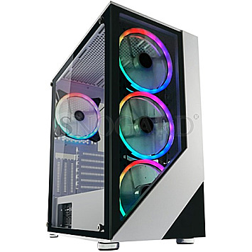 LC-Power 803W Gaming Lucid X RGB Window Black & White Edition