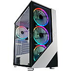 LC-Power 803W Gaming Lucid X RGB Window Black & White Edition