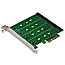 Sedna 196281 PCIe Quad M2 SSD SATA III 4 Port RAID Adapter Hyoper Duo func.