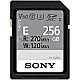 256GB Sony SFE256 SF-E Series R270/W120 SDXC UHS-II U3 Class 10 V60 schwarz