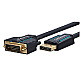 Clicktronic 70728 Displayport auf DVI-D Adapterkabel Full-HD/WUXGA 1m aktiv