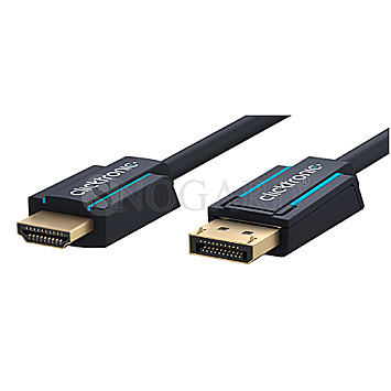 Clicktronic 44924 Casual 4K Displayport 1.2 auf HDMI 2.0 Adapter 2m aktiv