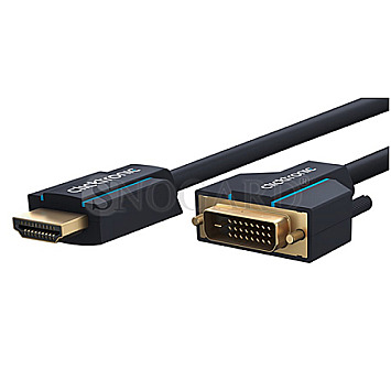 Clicktronic 70340 Casual DVI-D Dual-Link auf HDMI Adapterkabel WQXGA 1600p 1m