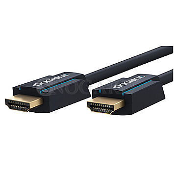 Clicktronic 70088 Casual Premium 4K HDMI 2.0 mit Ethernet Kabel 25m aktiv blau