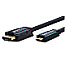 Clicktronic 70326 CasualPremium HDMI auf Micro HDMI 4K Adapterkabel 1m blau